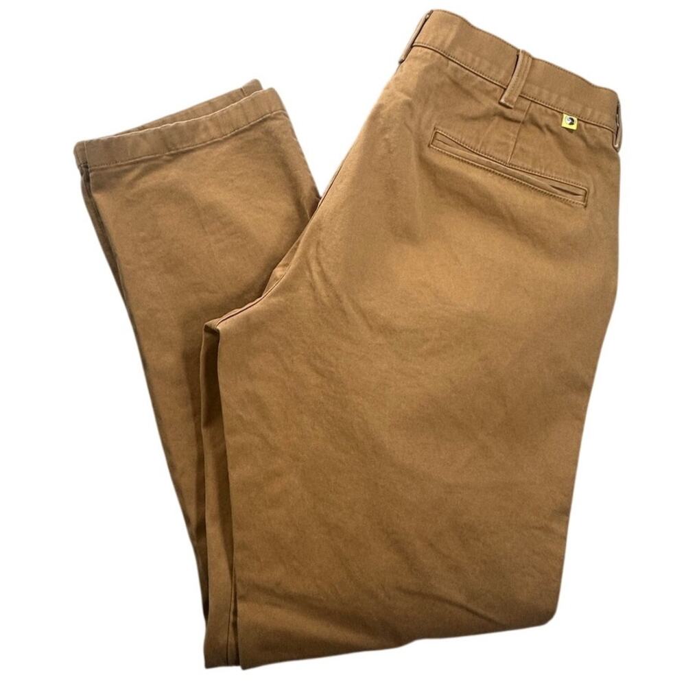 Duck Head Gold School Chino Pants Brown Stretch Twill 33x32